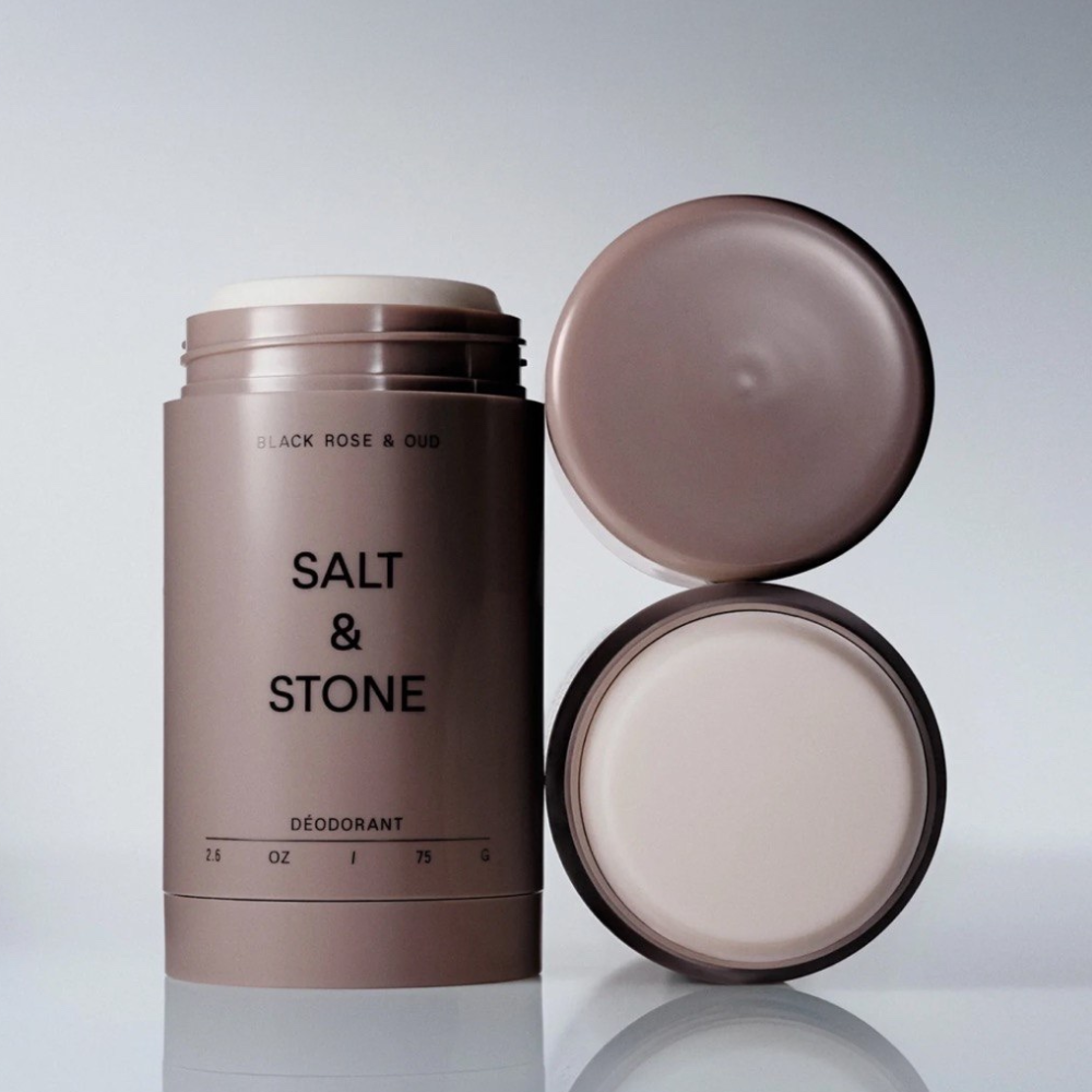 Salt & Stone Natural Deodorant Black Rose & Oud Formula Nº1 - Натуральний дезодорант з ароматом чорної троянди та уда - фото №1